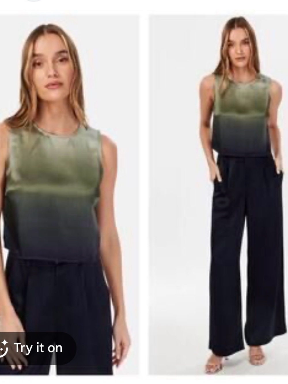 CAMI NYC Romilly Cropped Top in Caspian Ombre